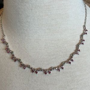 New Cookie Lee Pink Rhinestone Choker/Necklace